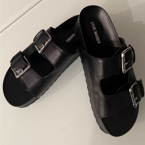 Steve Madden Black Sandals